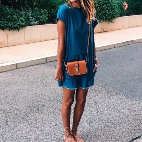 wilfred free denim dress